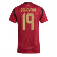 Camisa de Futebol Bélgica Johan Bakayoko #19 Equipamento Principal Mulheres Europeu 2024 Manga Curta